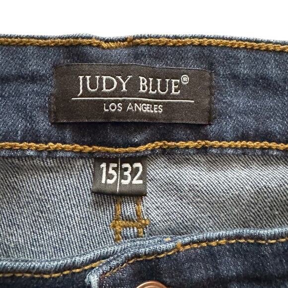 Judy Blue Jeans Womens Sz 15/32 15 32 Blue Skinny Relaxed Fit Stretch High Rise - Picture 4 of 13